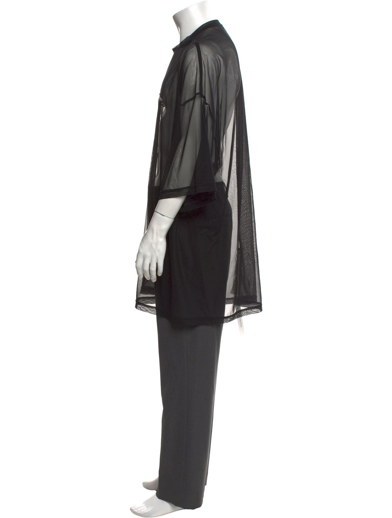 Rick Owens x Champion Crew Neck Three-Quarter Sleeve Tank