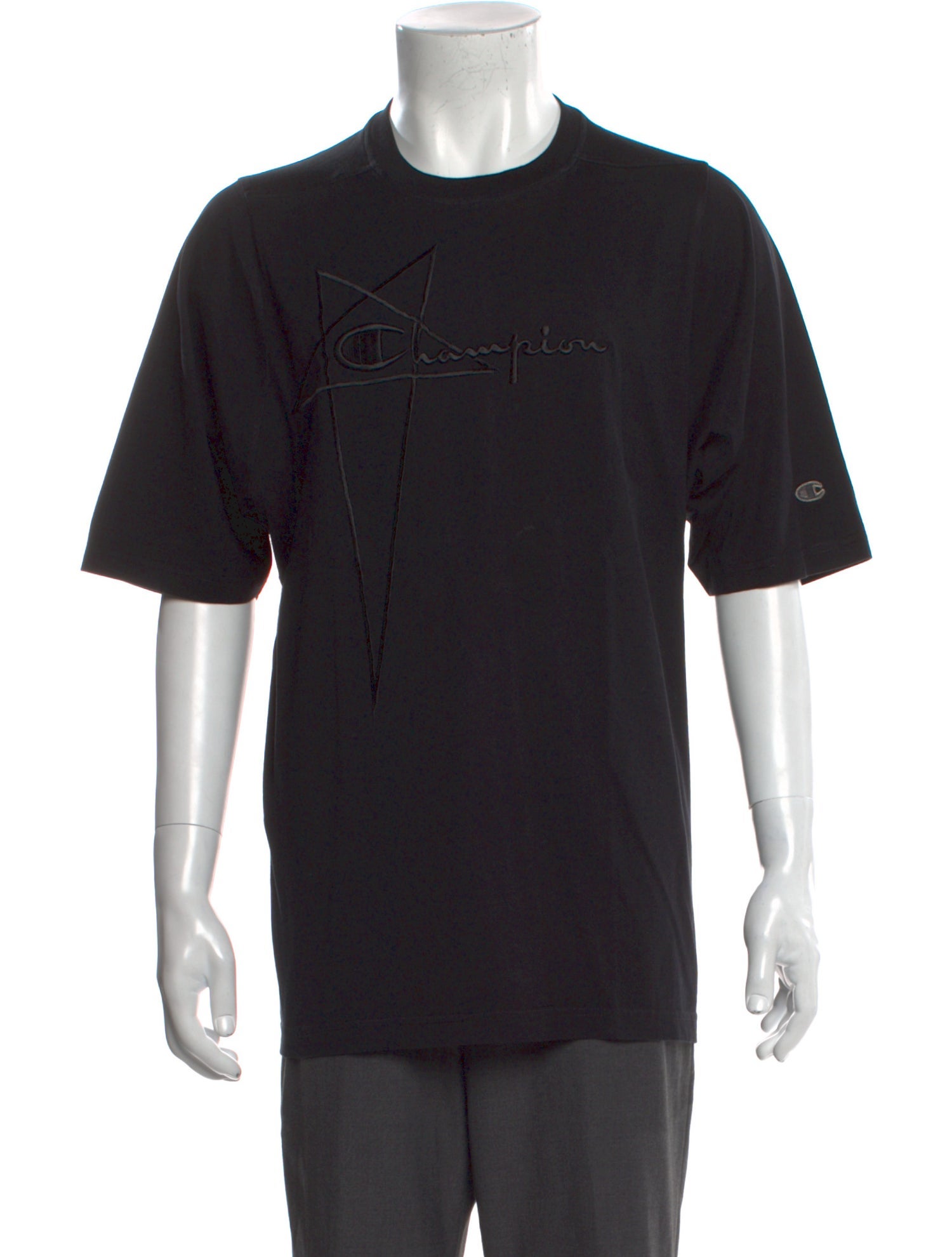 Rick Owens x Champion Graphic Print Crew Neck T-Shirt