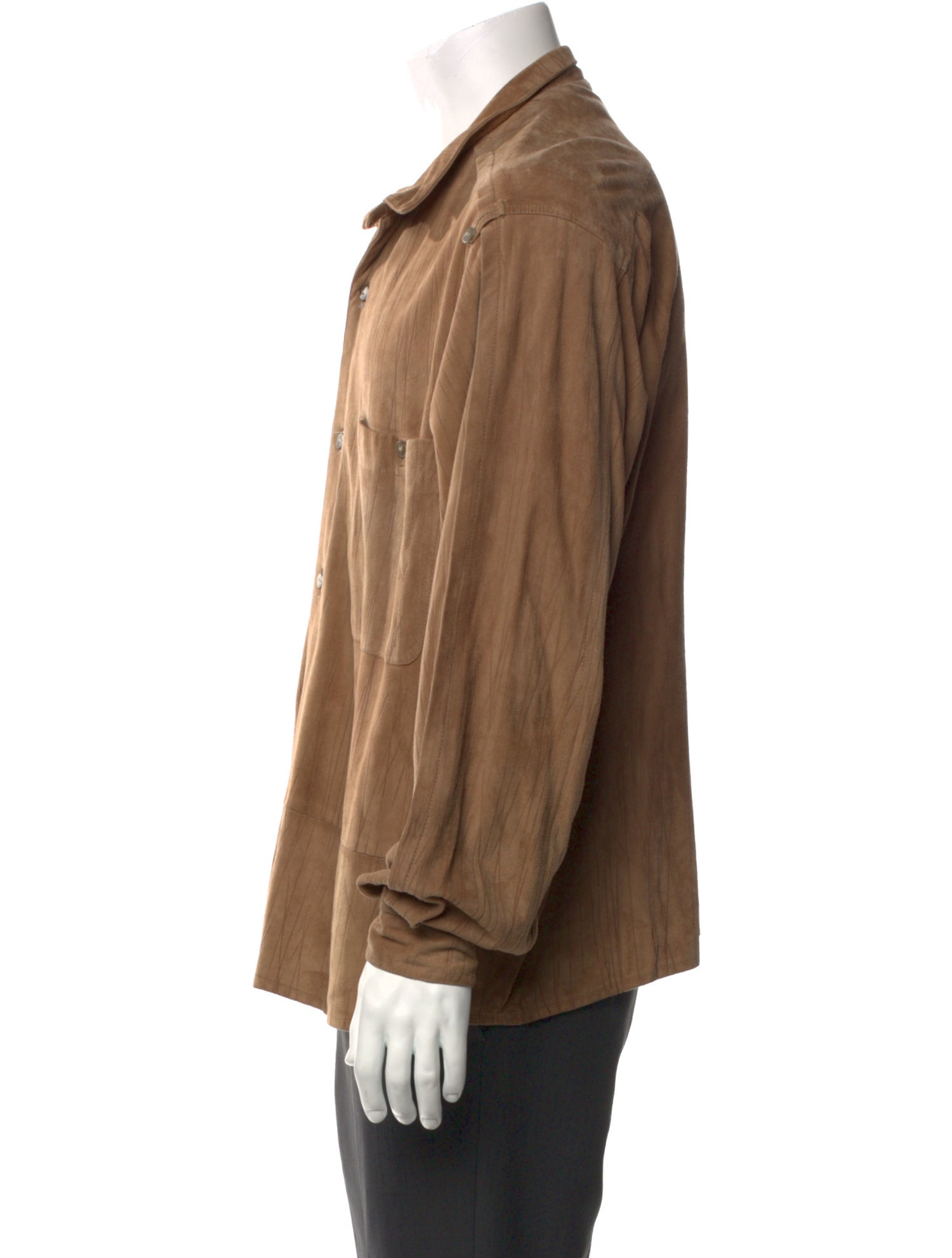 Robert Comstock Leather Long Sleeve Shirt