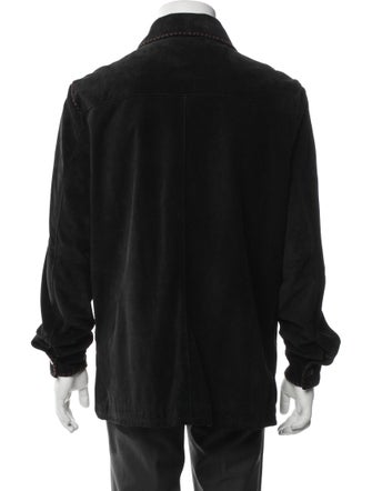 Robert Comstock Leather Trucker Jacket