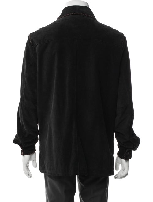 Robert Comstock Leather Trucker Jacket