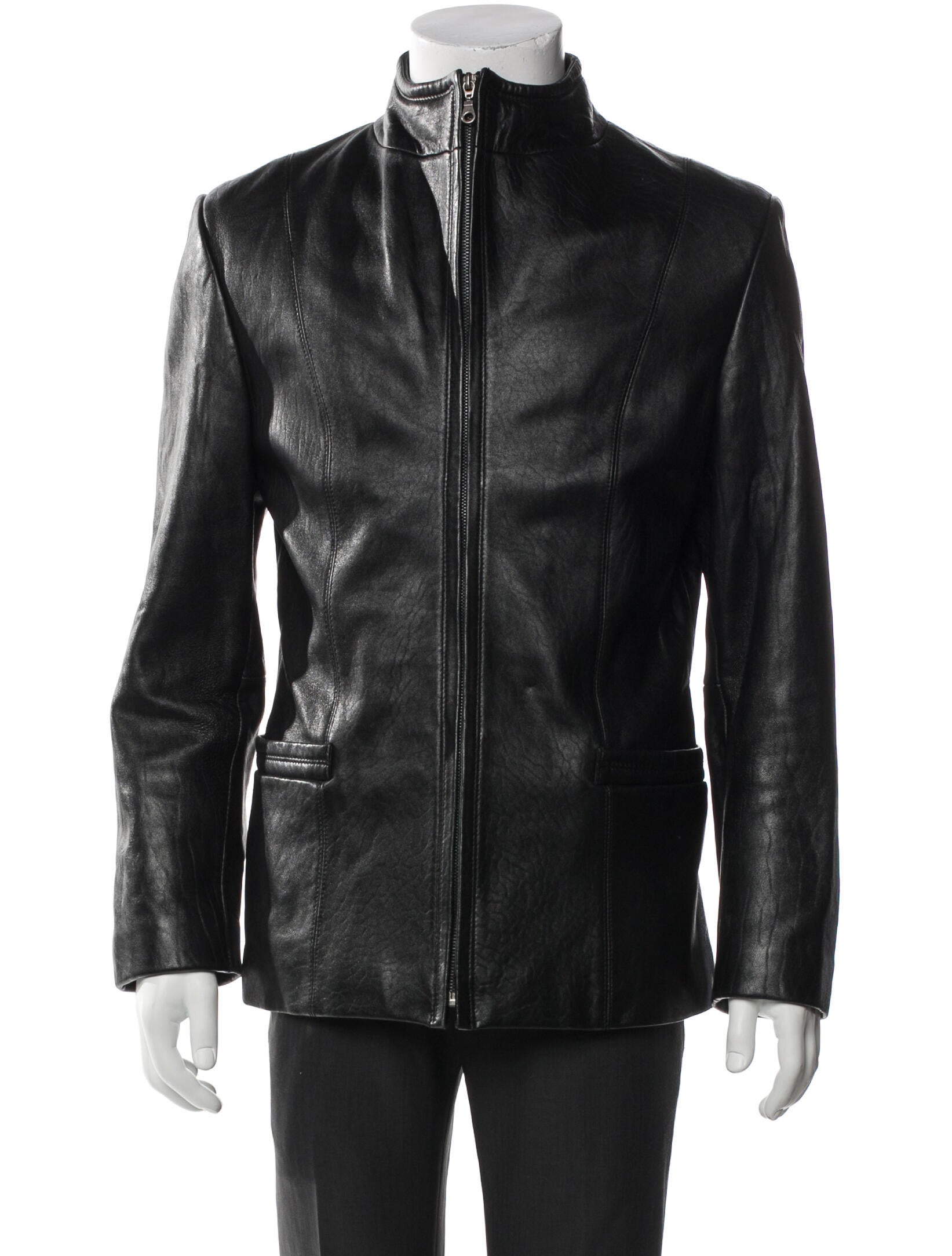 Robert Comstock Leather Moto Jacket