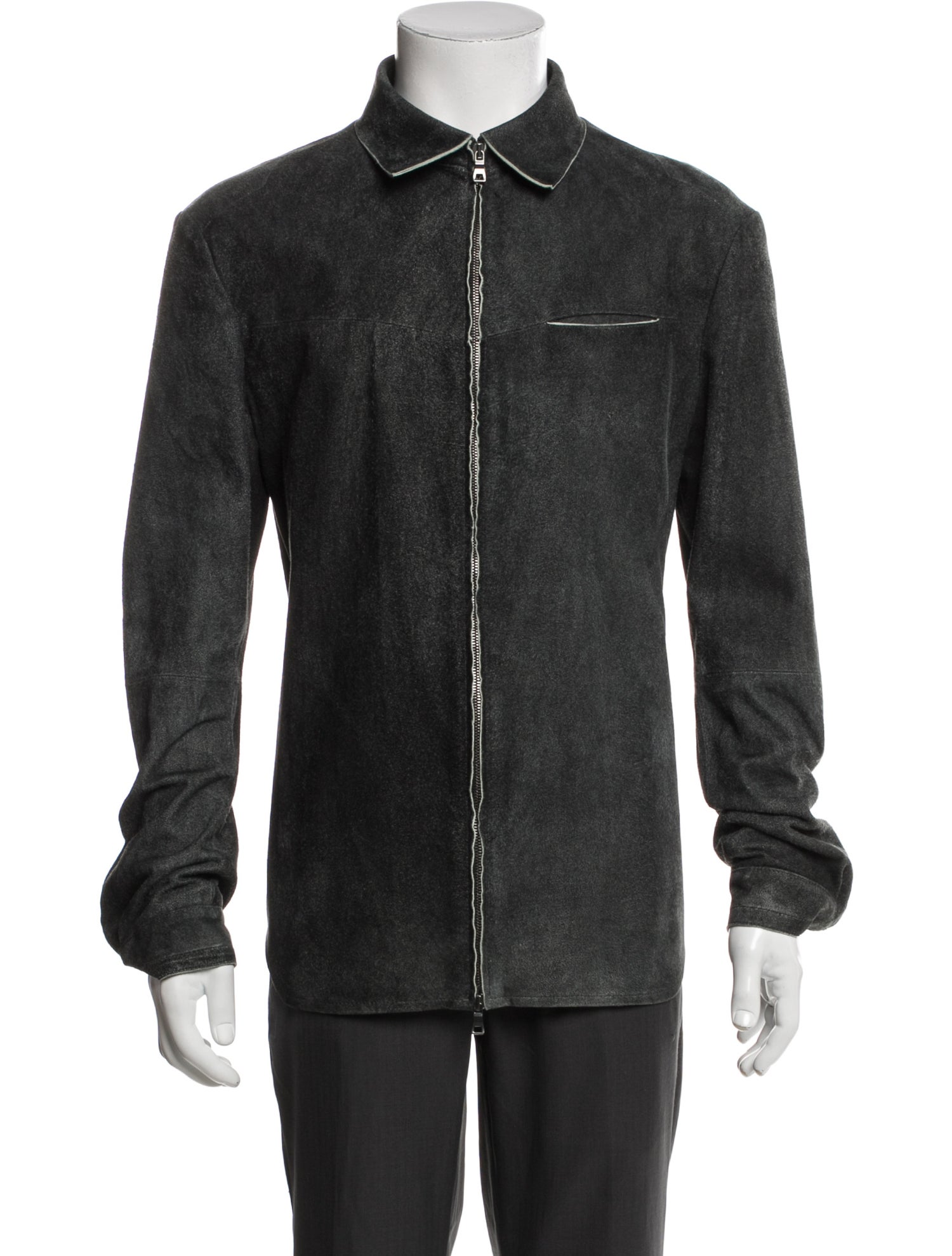 Robert Comstock Lamb Leather Moto Jacket