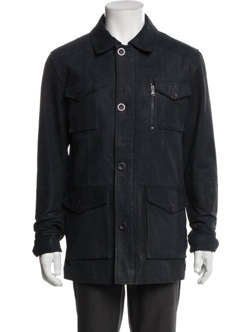 Robert Comstock Leather Utility Jacket