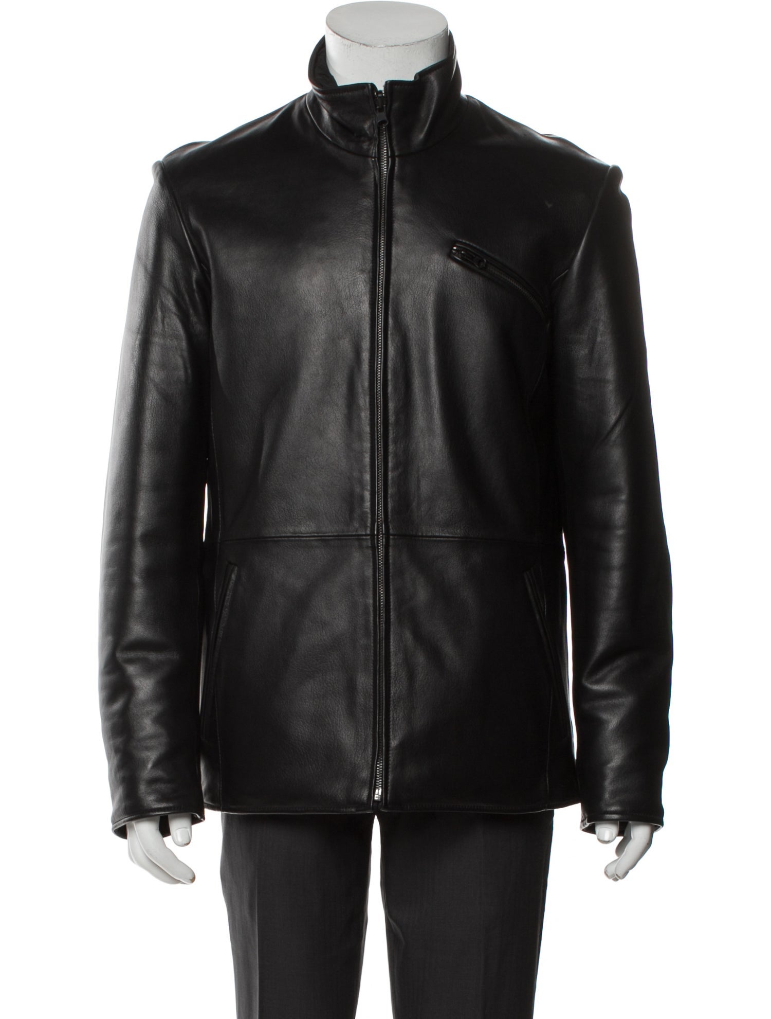 Robert Comstock Leather Moto Jacket