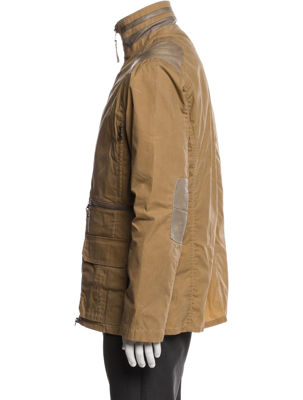Robert Comstock Utility Jacket Brown Deconstructe… - image 2