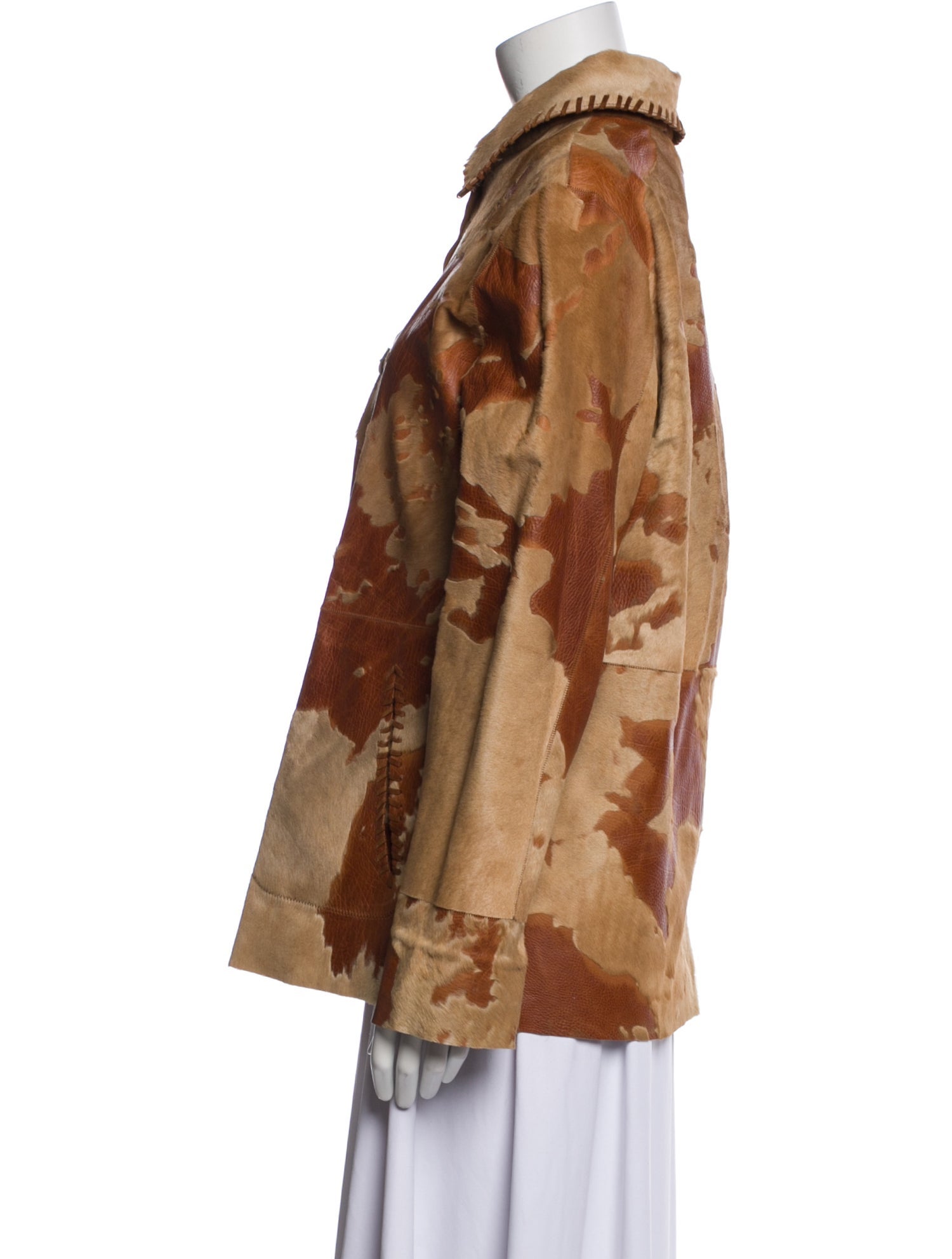 Robert Comstock Vintage Leather Fur Jacket