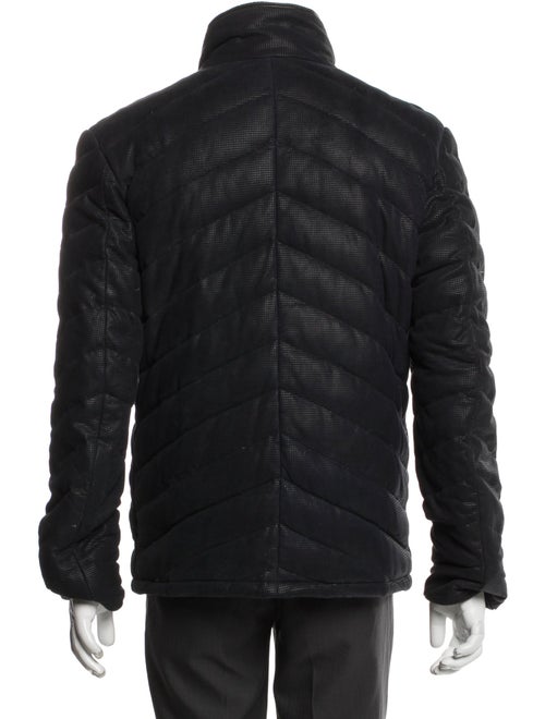 Robert Comstock Leather Puffer Coat