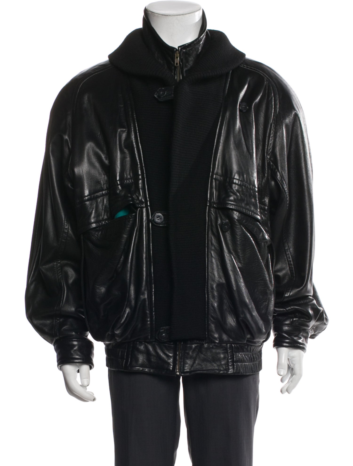 Robert Comstock Leather Moto Jacket