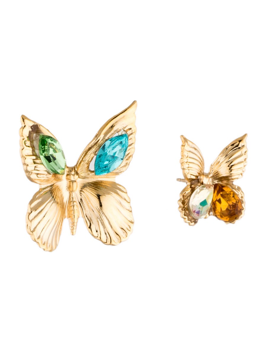 Rodarte Swarovski Butterfly Earrings - Earrings - ROD20286 | The RealReal