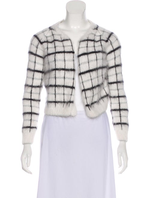 Rodarte Angora Open Cardigan black