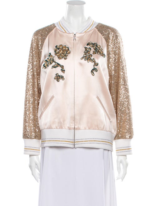 Rodarte Printed Bomber Jacket Pink