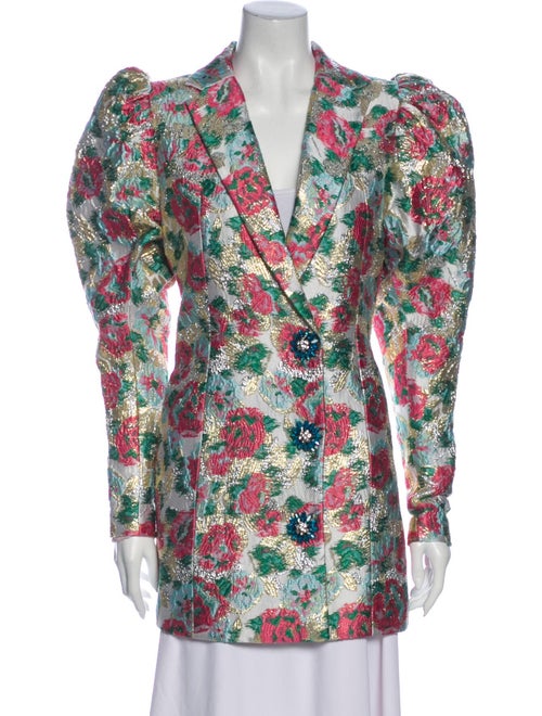 Rodarte Floral Print Blazer
