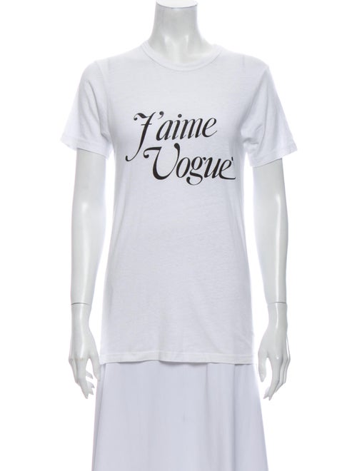 Rodarte Graphic Print Crew Neck T-Shirt White