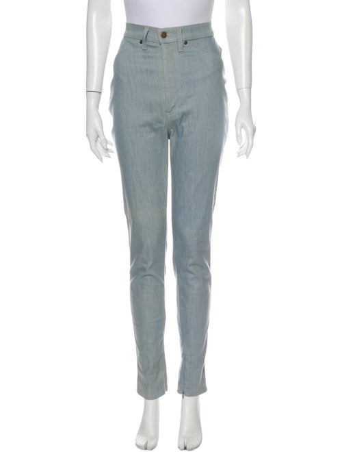 Rodarte High-Rise Straight Leg Jeans Blue