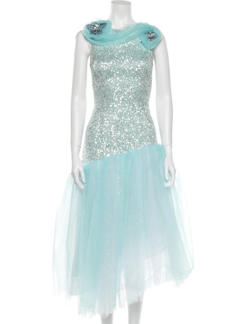Rodarte 2020 Long Dress Blue
