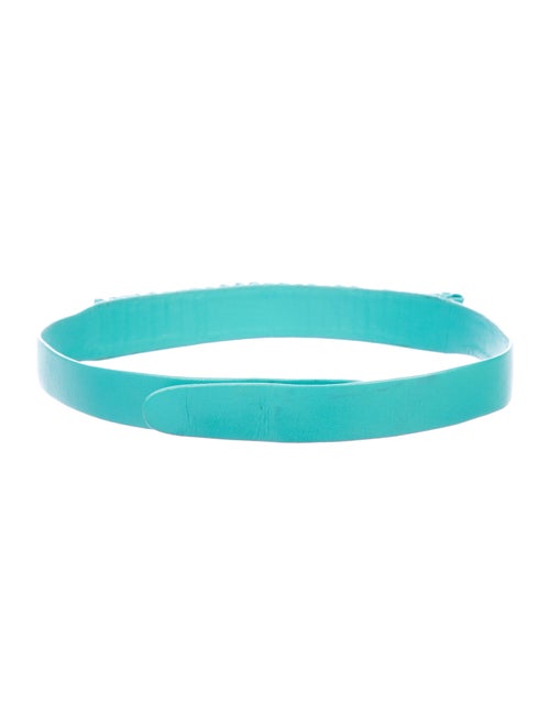 Rodarte Leather Belt Green