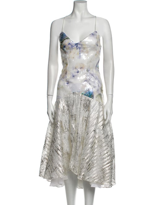 Rodarte Printed Midi Length Dress
