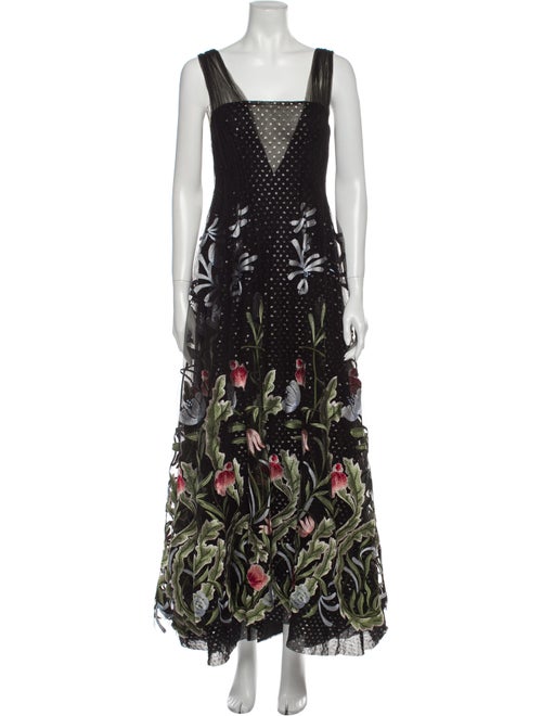 Rodarte 2018 Long Dress Black