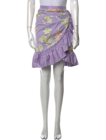 Rodarte Skirts Silk Knee-Length Skirt US 0 | XS