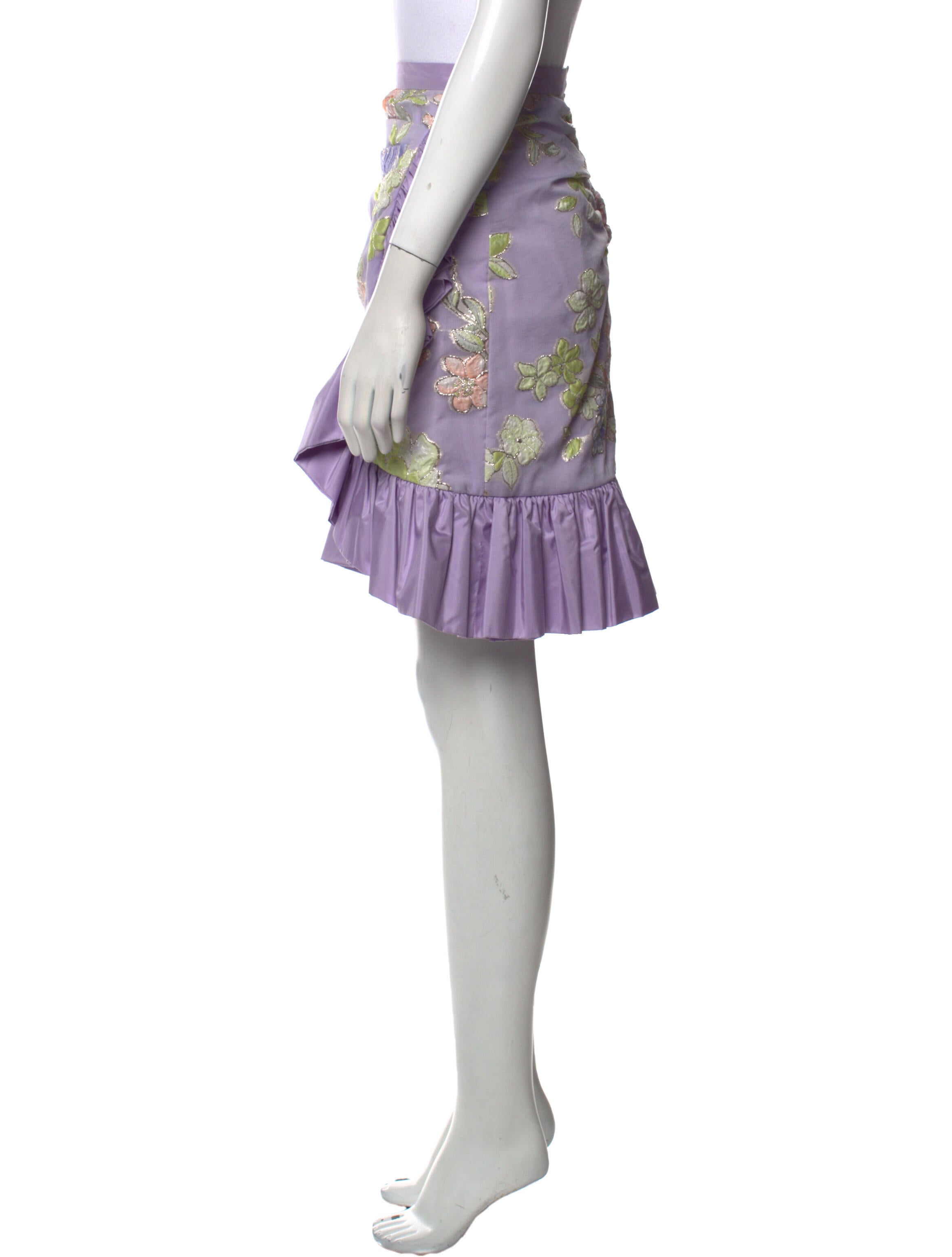 Rodarte Silk Knee-Length Skirt