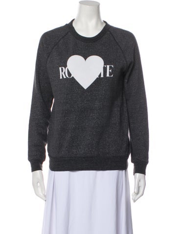 Rodarte Tops Graphic Print Crew Neck Sweatshirt S