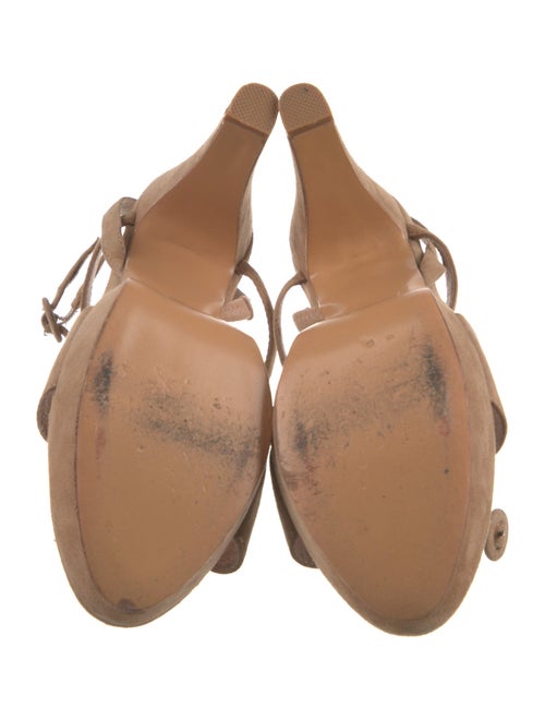 Rodarte Suede Fringe Trim Accent Sandals