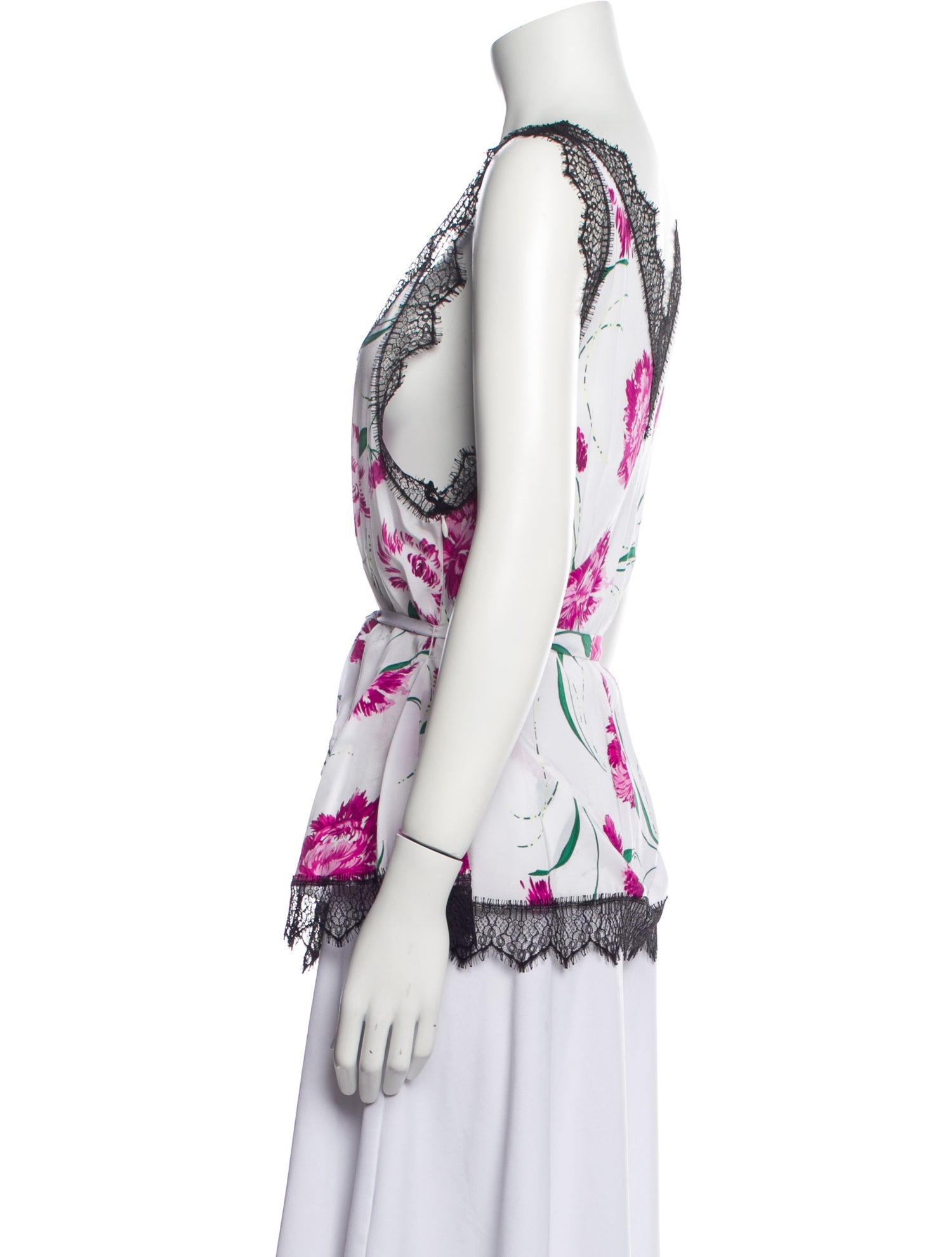 Rodarte Lace Pattern V-Neck Blouse w/ Tags