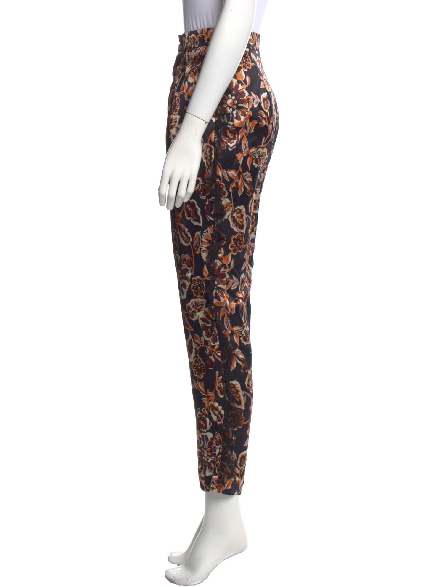 Rodarte Silk Straight Leg Pants