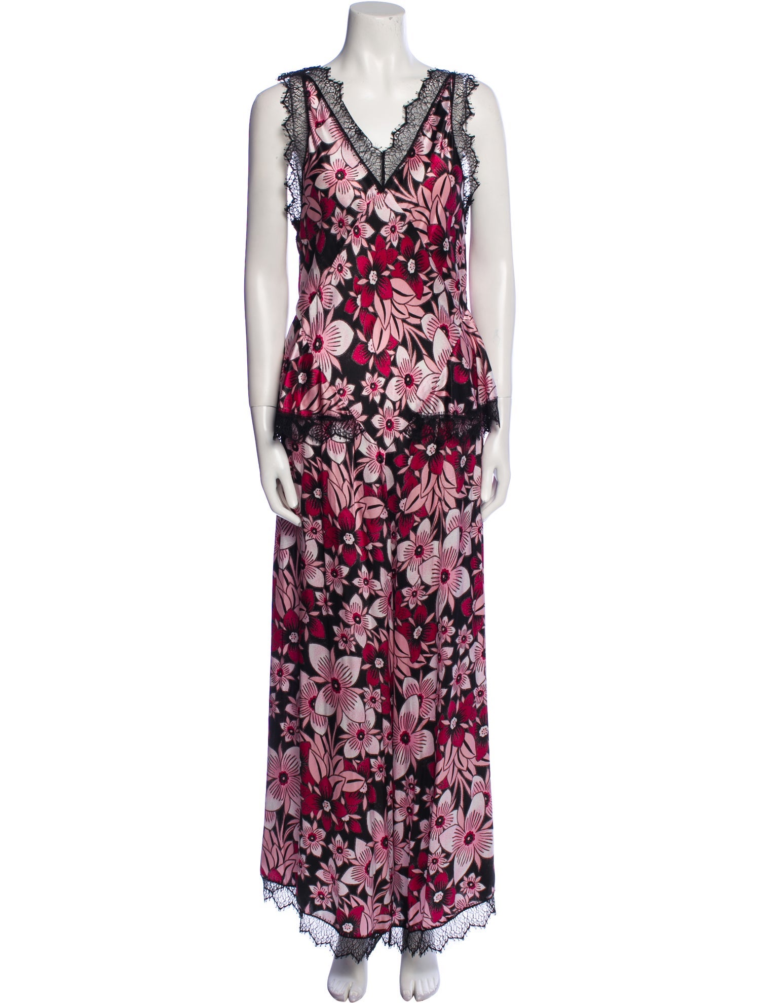 Rodarte Silk Floral Print Jumpsuit