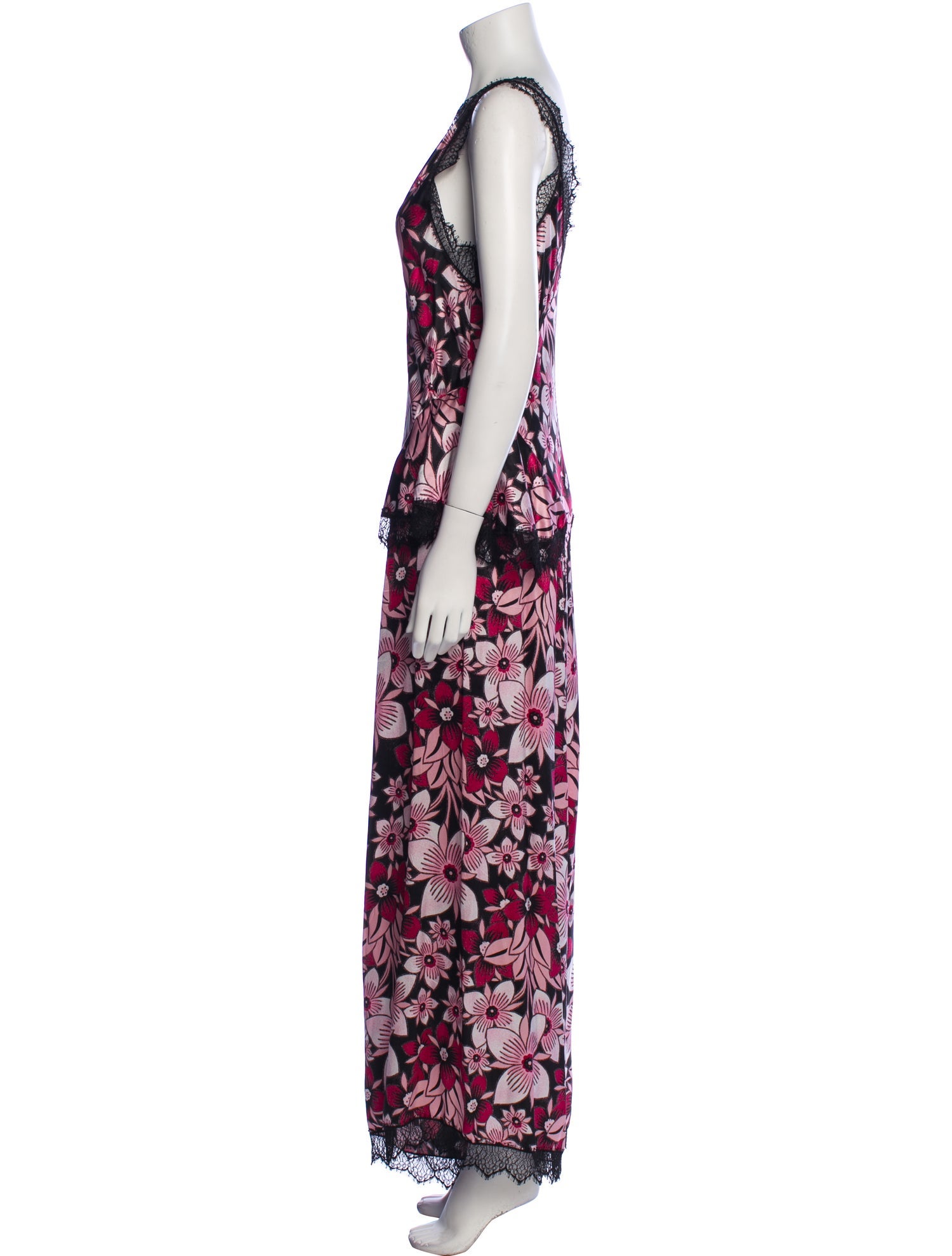 Rodarte Silk Floral Print Jumpsuit