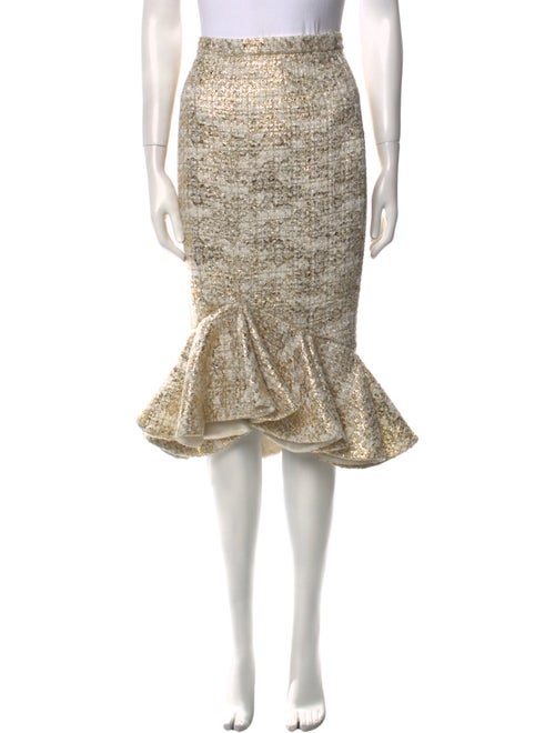 Rodarte Ruffle Embellishment Knee-Length Skirt