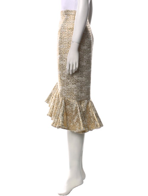 Rodarte Ruffle Embellishment Knee-Length Skirt