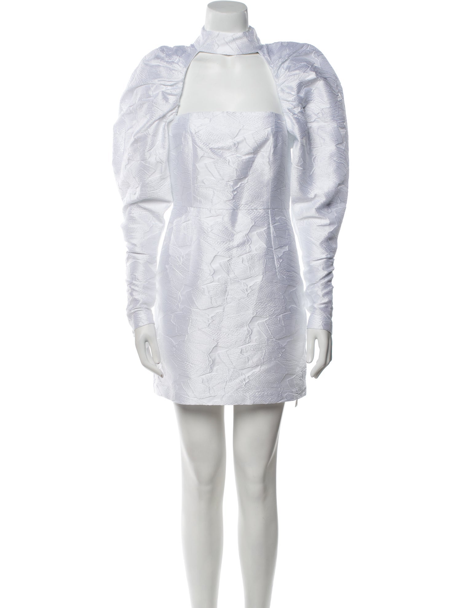 Rodarte Mock Neck Mini Dress