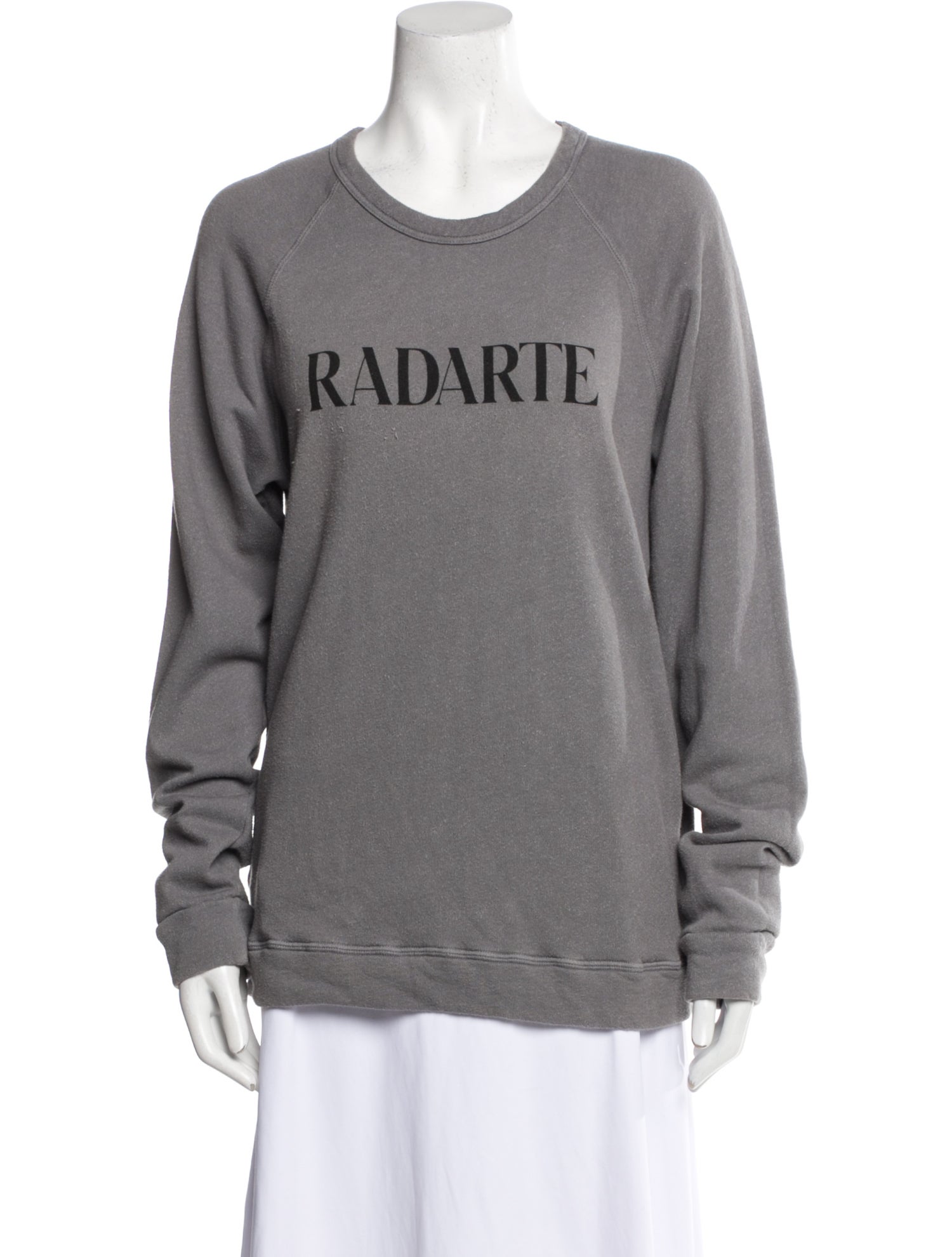 Rodarte Graphic Print Scoop Neck Sweater