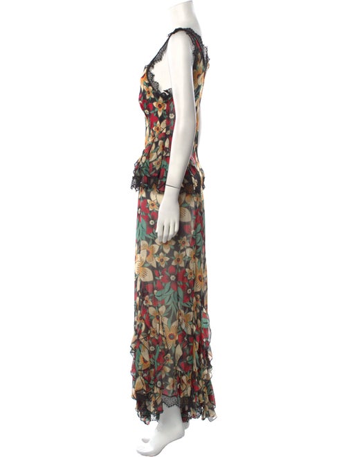 Rodarte Silk Printed Jumpsuit