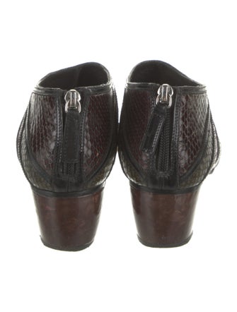 Rodarte Leather Colorblock Pattern Pumps