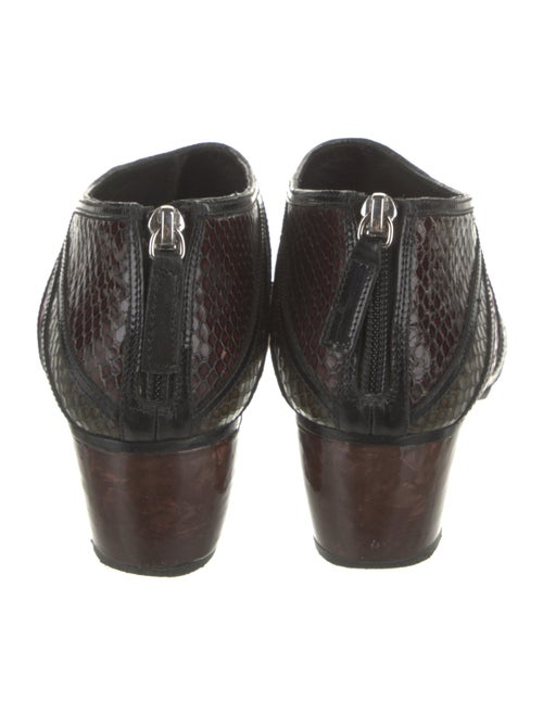 Rodarte Leather Colorblock Pattern Pumps