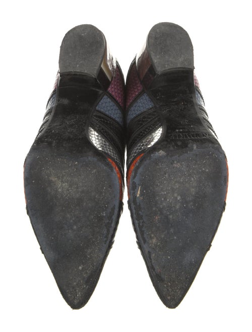 Rodarte Leather Colorblock Pattern Pumps