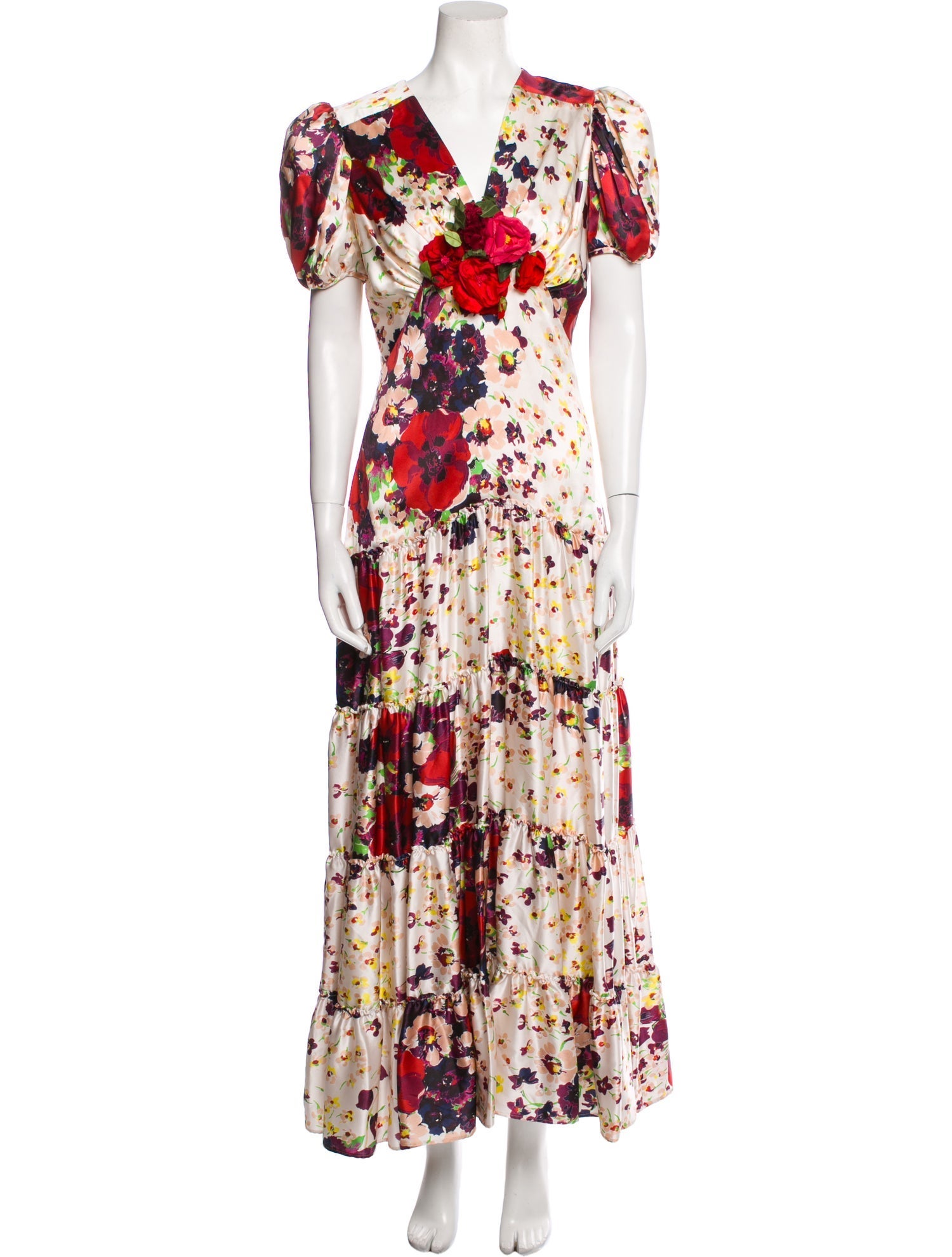 Rodarte Floral Print Long Dress