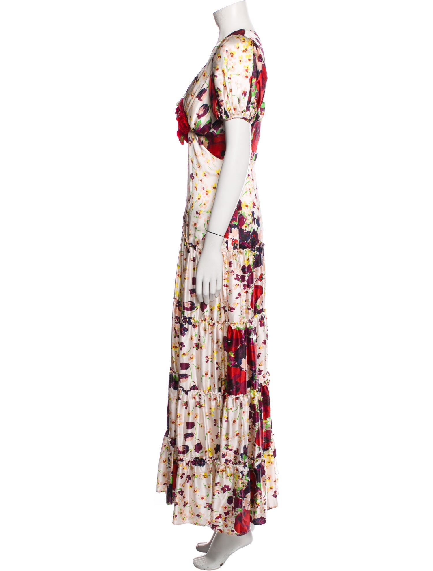 Rodarte Floral Print Long Dress