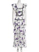Rodarte Floral Print Long Dress