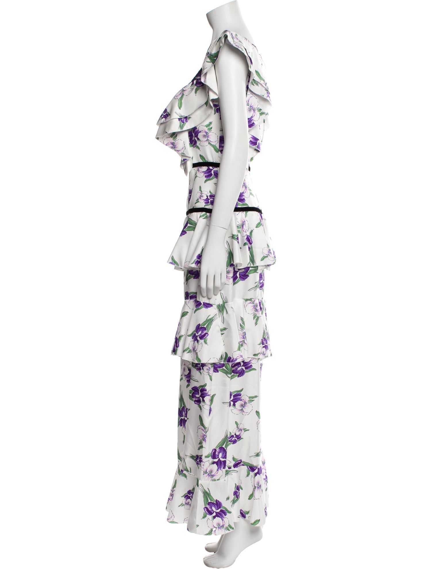 Rodarte Floral Print Long Dress
