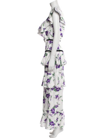 Rodarte Floral Print Long Dress