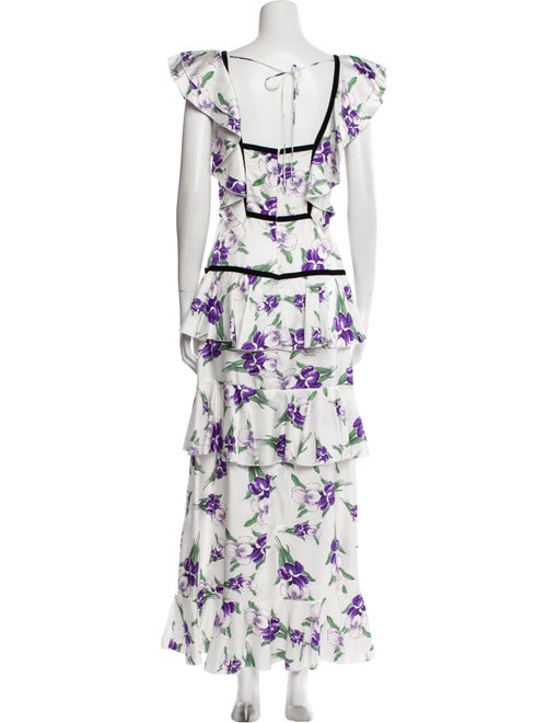 Rodarte Floral Print Long Dress