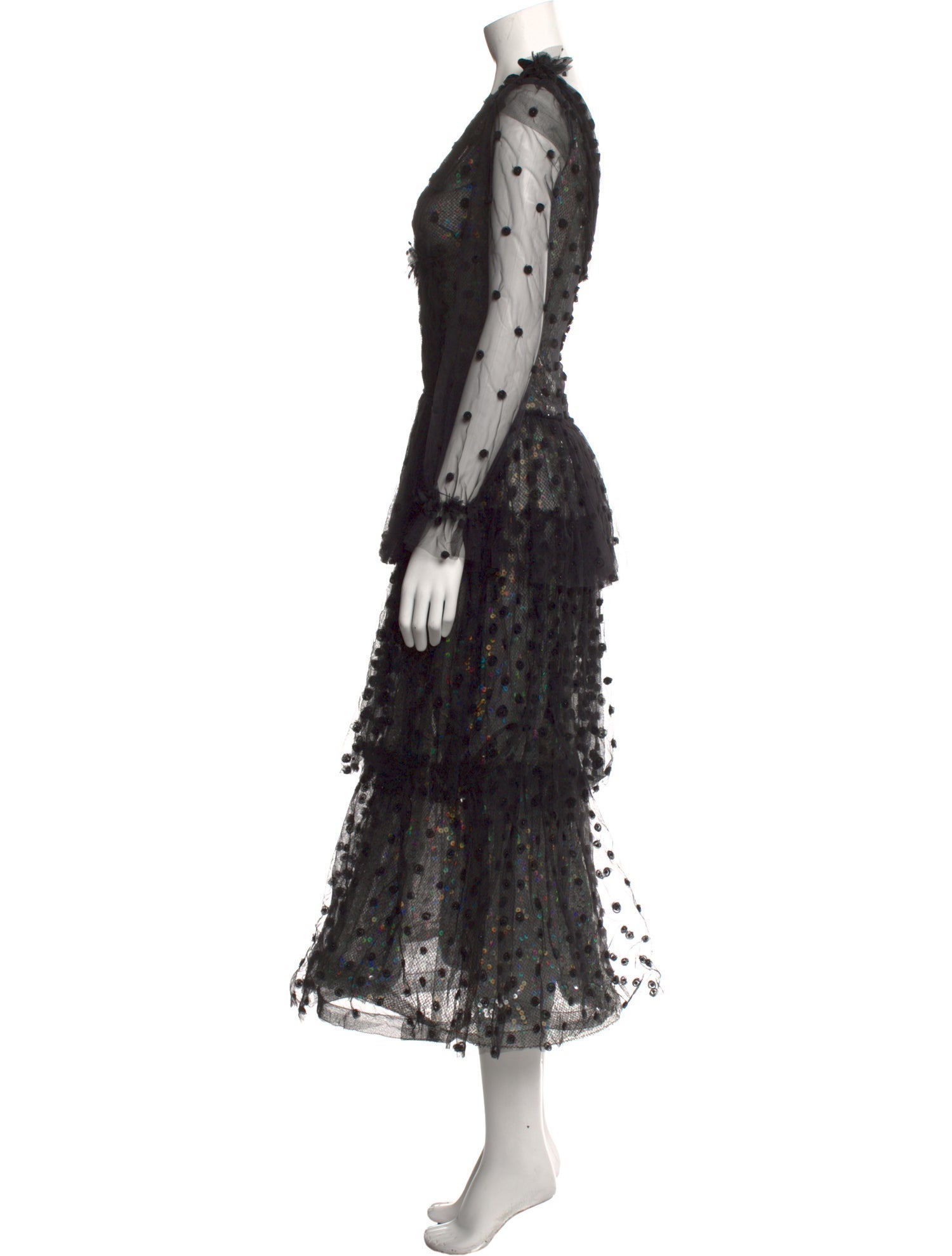 Rodarte Lace Pattern Midi Length Dress