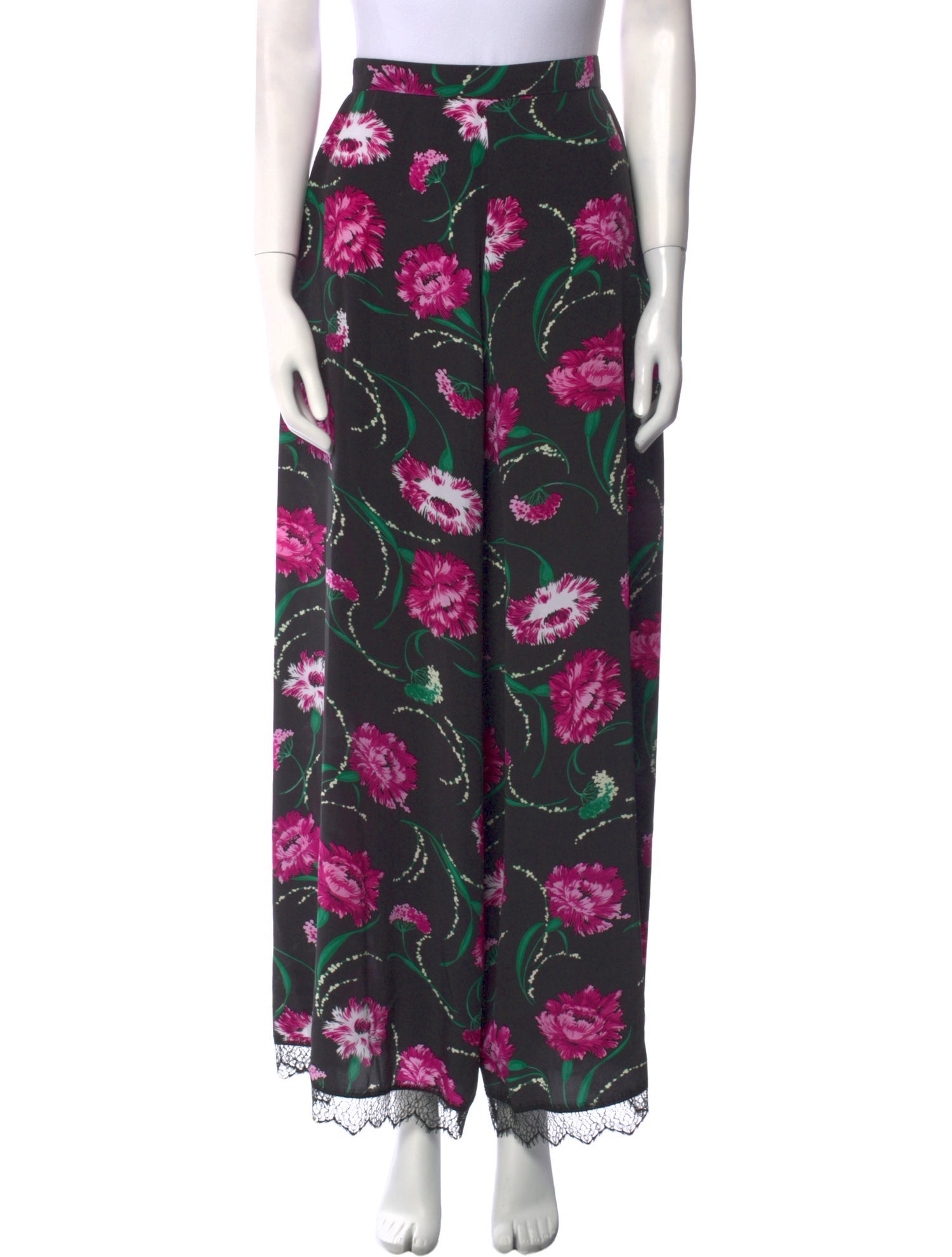 Rodarte Silk Wide Leg Pants