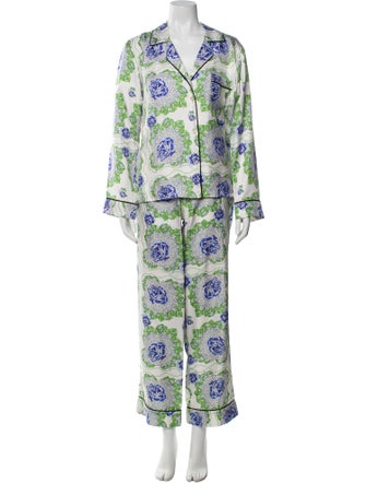 Rodarte Silk Printed Pant Set