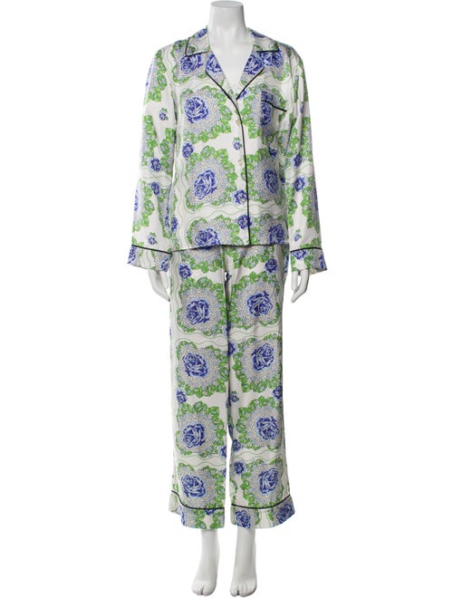 Rodarte Silk Printed Pant Set