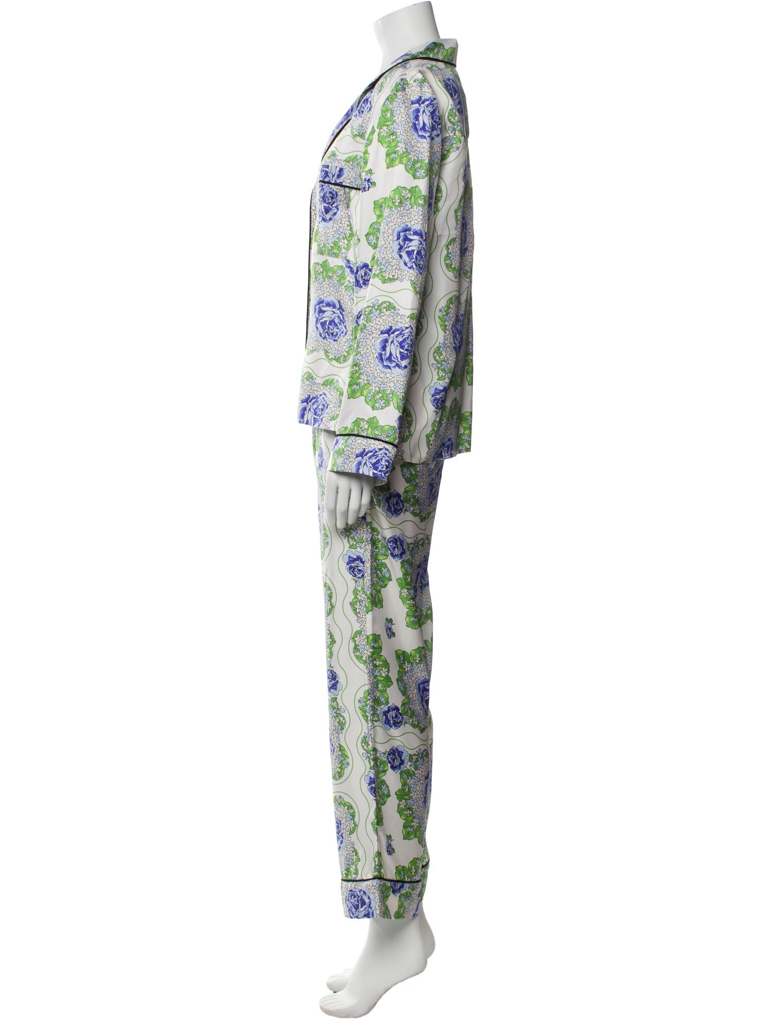 Rodarte Silk Printed Pant Set